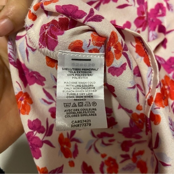 Ann Taylor floral pajama Top Size M - Picture 6 of 7